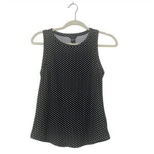 Rue 21 Black and White Polka Dot Sleeveless Top